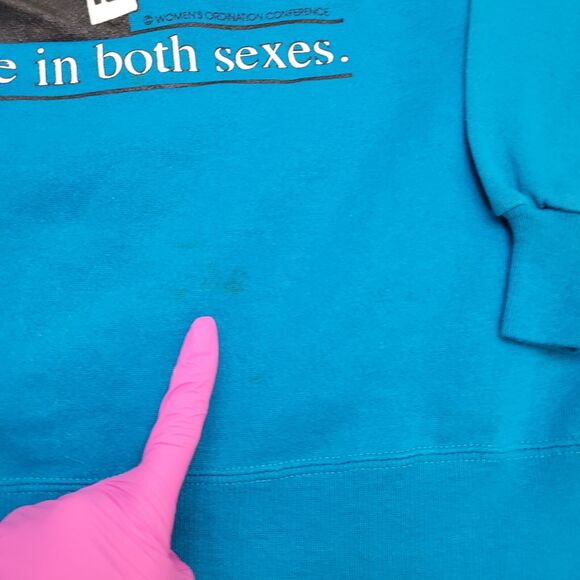 Vintage 90s Hanes Sweatshirt Womens XL 23x26 USA - Picture 9 of 15